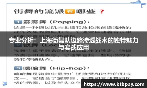 专业分析：上海街舞队边路渗透战术的独特魅力与实战应用