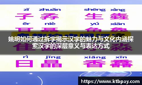 姚明如何通过拆字揭示汉字的魅力与文化内涵探索汉字的深层意义与表达方式